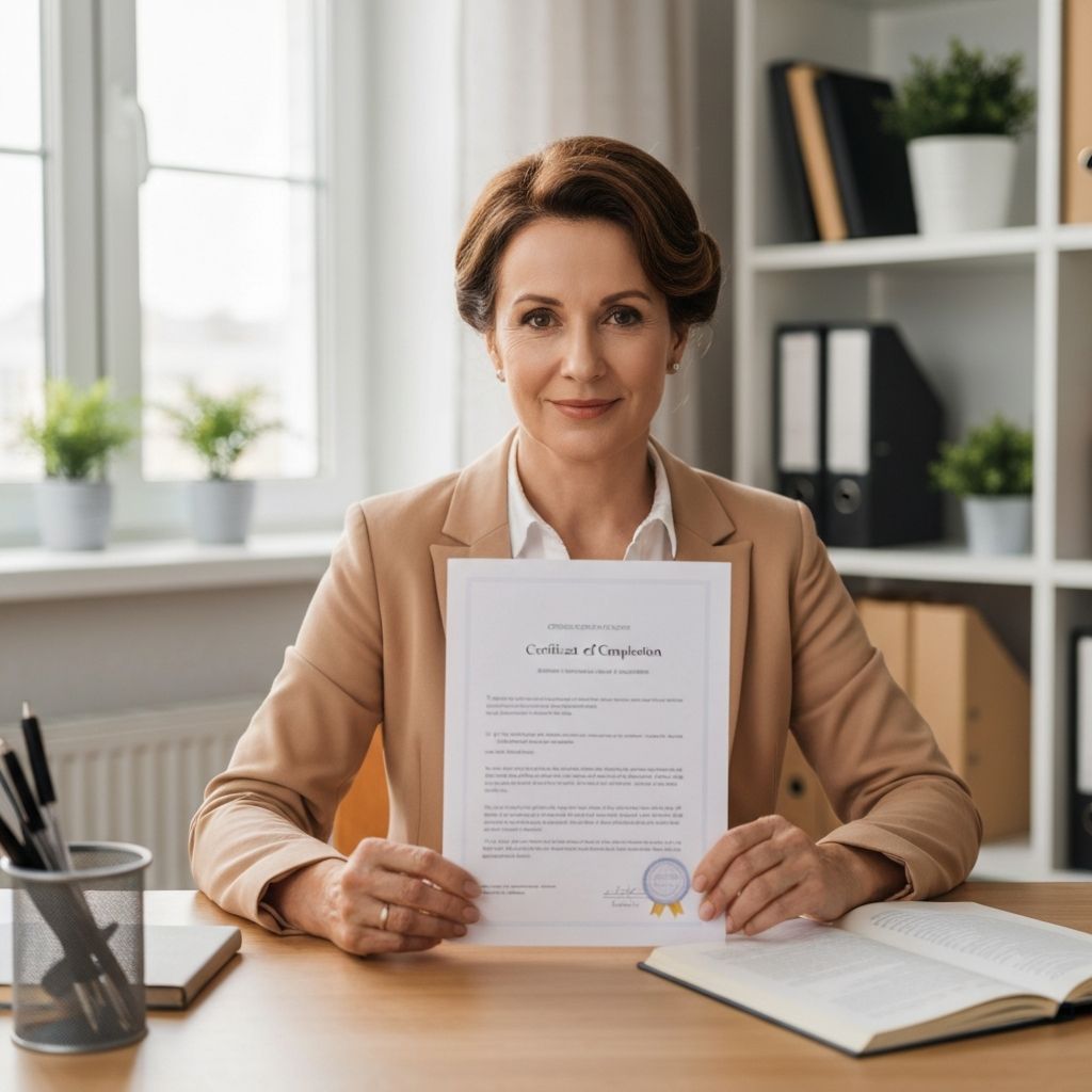 Сертификат завершения курса
